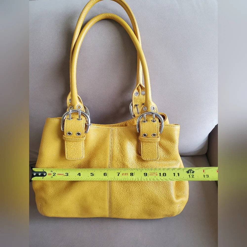 TIGANELLO Mustard Leather Handbag